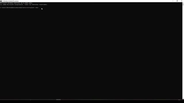 Como crear y Activar Ambiente Virtual PYTHON usando el CMD de Windows 2021 смотреть онлайн