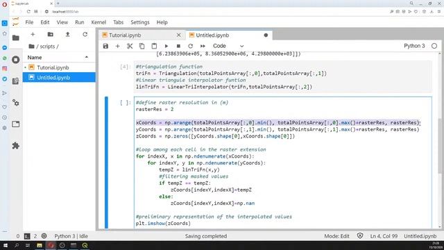 Tutorial de interpolación triangular geoespacial con Python, Scipy, Geopandas y Rasterio смотреть онлайн