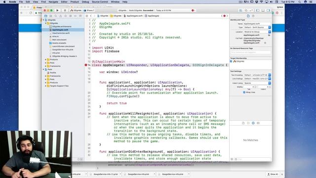 Google signIn with Firebase in ios 10 swift 3 смотреть онлайн