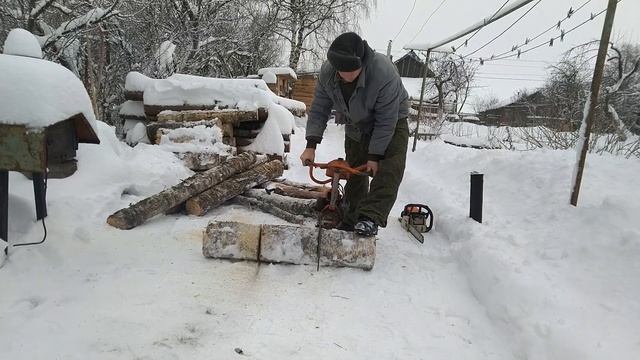 ПО ПРОБОВАЛ ПИЛИТЬ ДРОВА РАРИТЕТОМ УЖ ЛУЧШЕ ШТИЛЁМ)) смотреть онлайн