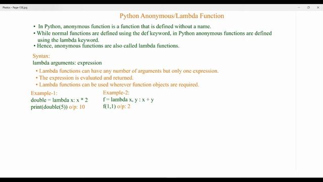 81-Python Functions - Lambda Function смотреть онлайн