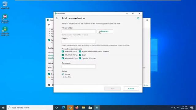 How To Exclude File/Folder In Kaspersky Security Free Antivirus [Tutorial] смотреть онлайн