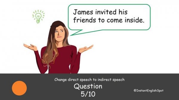 Direct and Indirect Speech Quiz | Reported Speech Questions | Test Your English Level B2