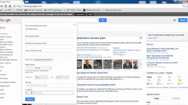 Google News Advanced Search смотреть онлайн
