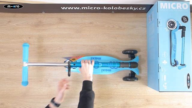 Unboxing - Maxi Micro Deluxe skládací - bright blue LED смотреть онлайн