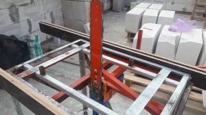 СТАНОК ДЛЯ РЕЗКИ ГАЗОБЛОКА! НАШ ОТВЕТ БЕЛМАШУ (Версия 1)