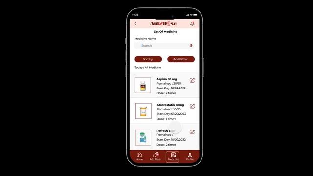 UX Design Practice Project.Aid2Dose Application Navigation Video/ (Mobile Version)/Figma. смотреть онлайн