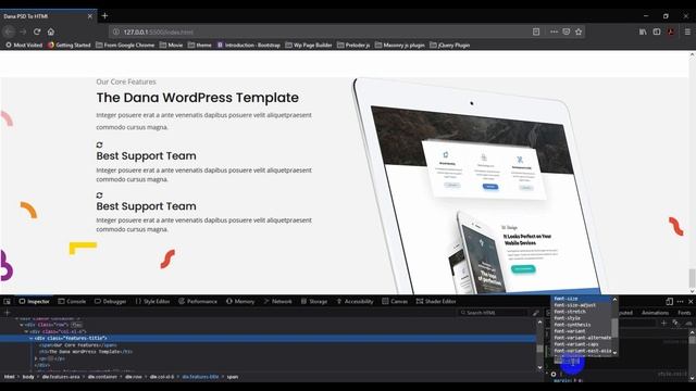 Dana Themeforest PSD To HTML With Bootstrap 4 Part-12 (Features Area) смотреть онлайн