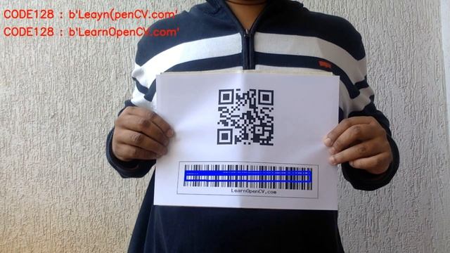 Bar code and QR code Scanner using OpenCV and ZBar смотреть онлайн