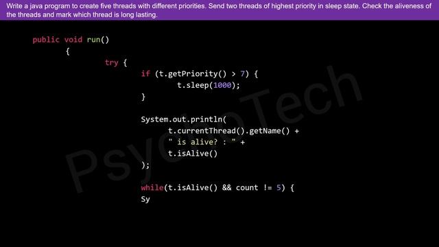 Write a java program to create five threads with different priorities | Multithreading in Java смотреть онлайн