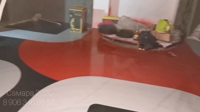 Укладка гомогенного покрытия с дизайном. смотреть онлайн