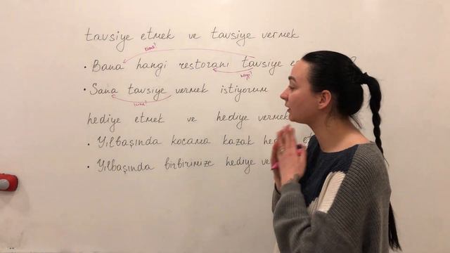 В чем разница? Tavsiye vermek ve tavsiye etmek. Турецкий язык. смотреть онлайн