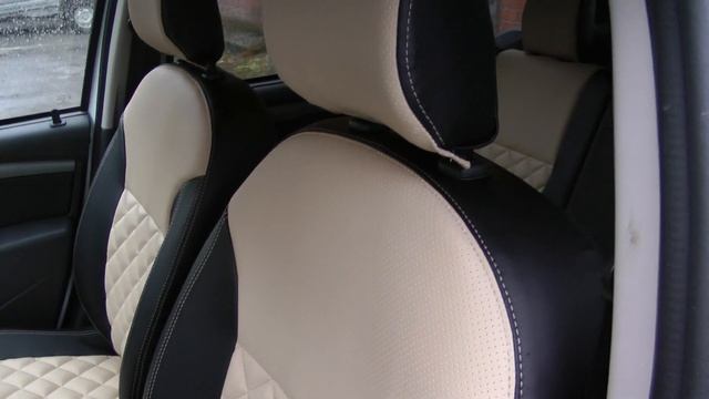 Авточехлы из экокожи для Рено Дастер Ромб Установка смотреть онлайн