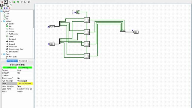 Building an ALU in Logisim