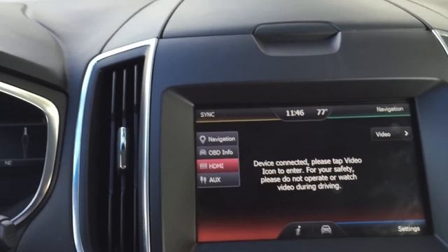 Ford SYNC2 Navigation Upgrade, Ford Edge Navigation Upgrade,  Edge Factory Radio Upgrade