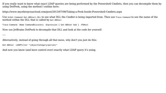 DevOps & SysAdmins: LDAP Query behind Get-ADUser commandlet (3 Solutions!!) смотреть онлайн