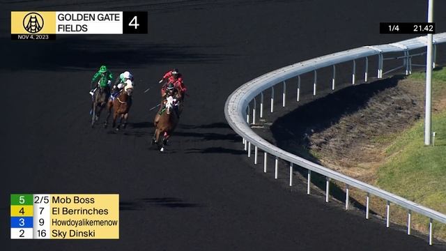 Mob Boss Wins Race 4 on November 4, 2023 at Golden Gate Fields смотреть онлайн