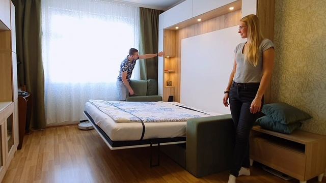 Отзыв клиента: одно движение - и кровать Olissys разложена! смотреть онлайн