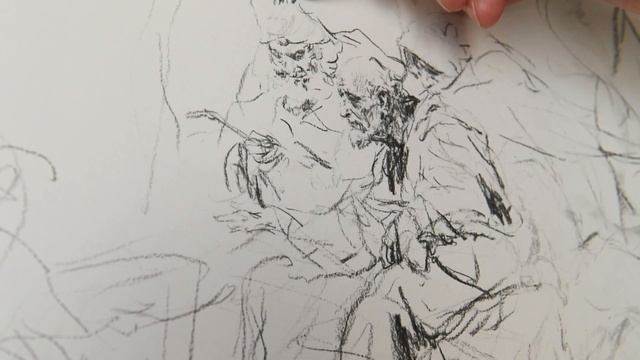 Рисунок углём. Часть 1. Художник Геннадий Улыбин смотреть онлайн