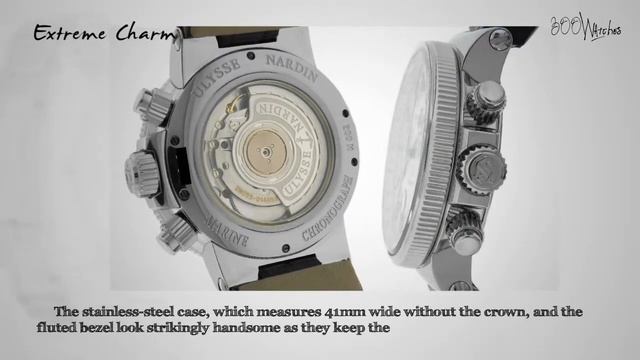 See This Ulysse Nardin Marine Chronograph 353-66/314 S Steel Automatic Watch