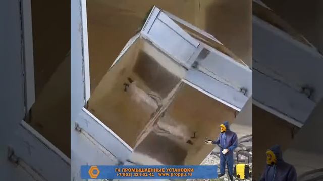 Утепление стен металлического гаража — #пенополиуретаном #ППУ на оборудовании  #ПромусНП2