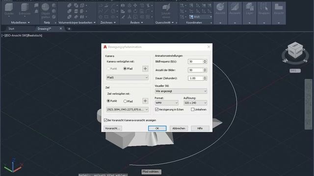 AutoCAD Pfadanimation смотреть онлайн