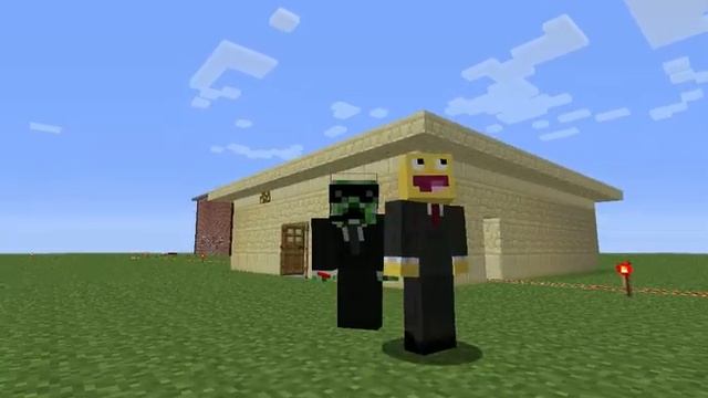 minecraft люди в черном смотреть онлайн