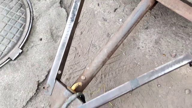 Ставим автомобильный прицеп на мотоблок. смотреть онлайн