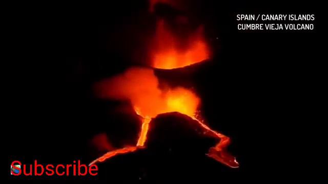 ЛА ПАЛЬМА. Volcanic eruption intensifies: Now three heads like a dragon смотреть онлайн