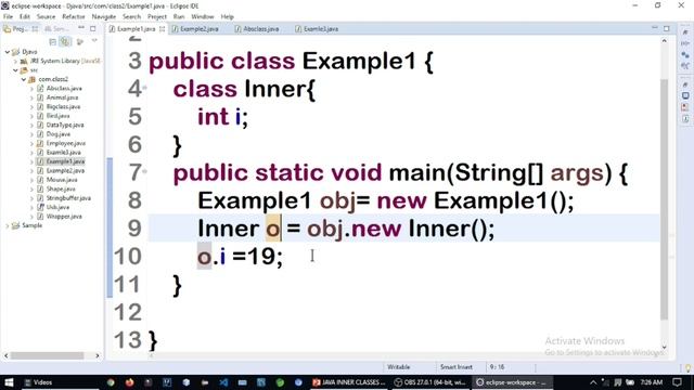 JAVA INNER CLASSES смотреть онлайн
