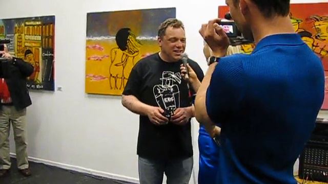 Victoria Koblenko opent Henk Veen Gallery Rembrandtplein Amsterdam2 смотреть онлайн