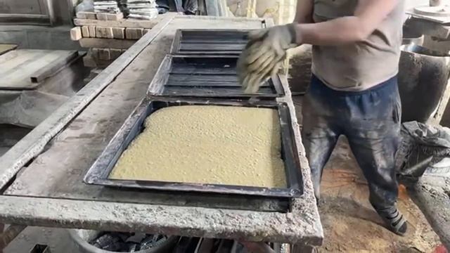 Производство тротуарной плитки «Три доски» по технологии вибролитья смотреть онлайн