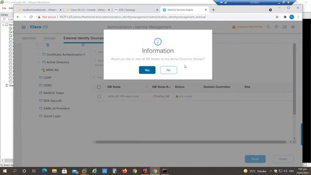 MSN - Cisco ISE 3.0 SE # 2.2 - Active Directory Integration смотреть онлайн