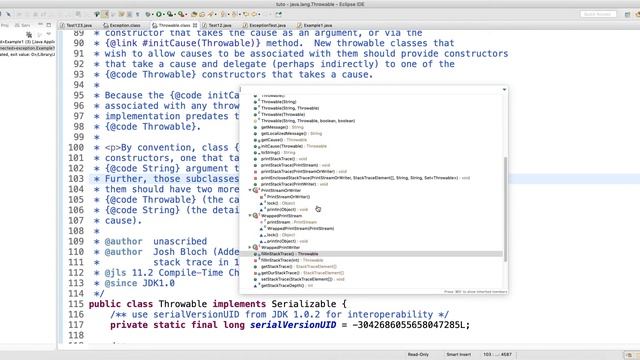 Hierarchy of exceptions in java Video-7 смотреть онлайн