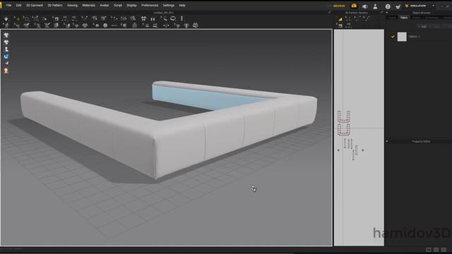 Tutorial № 11. "Saba Italia PIXEL" bed 3d modeling Autodesk 3Dsmax and marvelous designer смотреть онлайн
