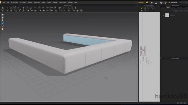 Tutorial № 11. "Saba Italia PIXEL" bed 3d modeling Autodesk 3Dsmax and marvelous designer