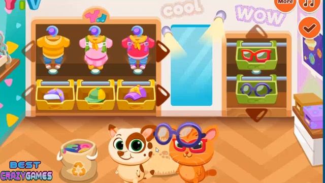 Lovely Virtual Cat at school | Walkthrough BestCrazyGames смотреть онлайн