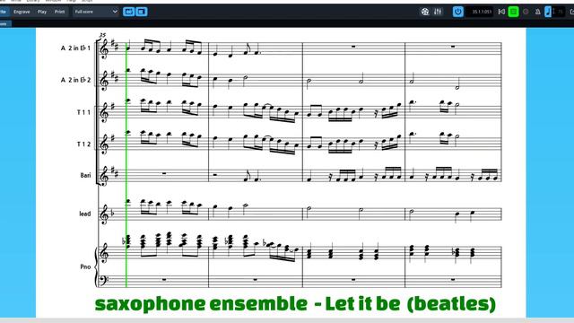 Let it be (Beatles) - Saxophone ensemble смотреть онлайн