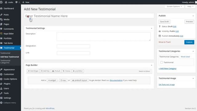 Cooks - Using Testimonial Slider widget. смотреть онлайн