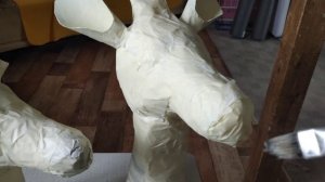 Жираф папье-маше