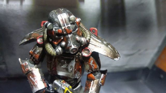 FALLOUT 3 BROTHERHOOD OF STEEL OUTCASTS T45 POWER ARMOR FIGURE repaint statue 1080p HD смотреть онлайн