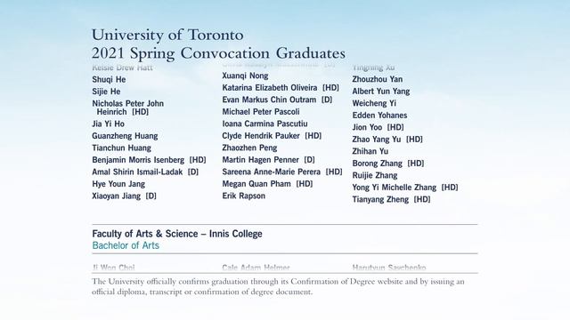 Spring Convocation #UofTGrad21 смотреть онлайн