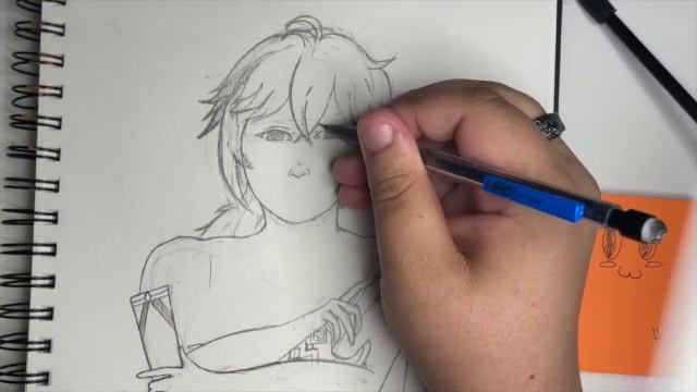 Finishing my Kazuha drawing || Genshin Impact character Fanart смотреть онлайн