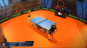 Слащилин Алексей (Рос) - Киселев Виктор (Рос). Настольный теннис. Мастерс лига B. 25.02.2020.