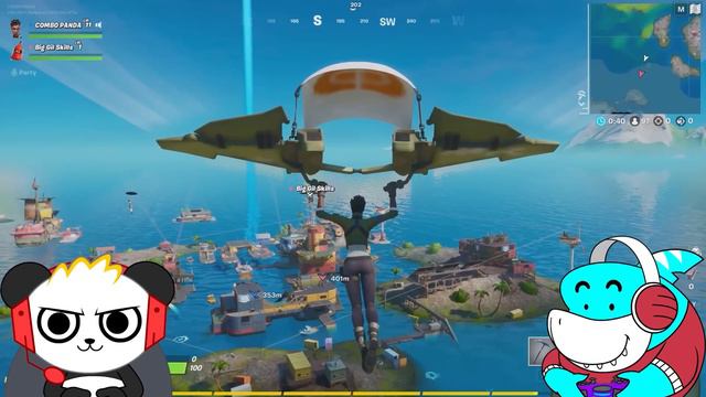 Teenage Mutant Ninja Turtle Fornite Event with Combo Panda and Big Gil!! смотреть онлайн