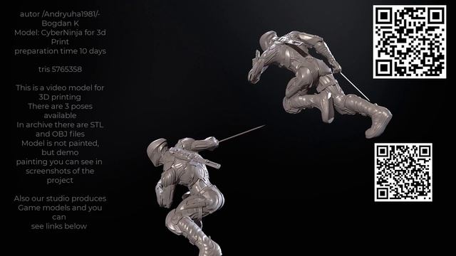 Cyber Ninja 3D Print смотреть онлайн