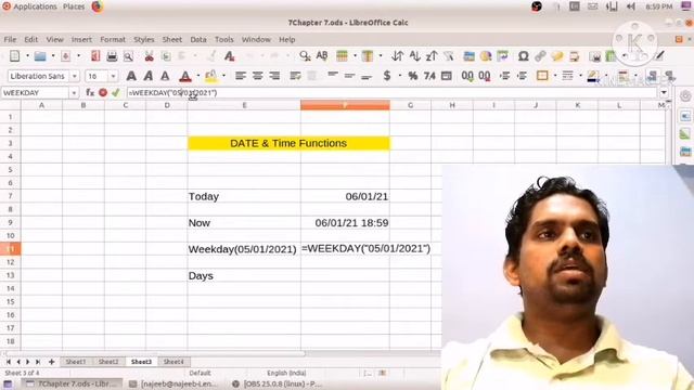 Date & Time functions in CALC l Excel смотреть онлайн