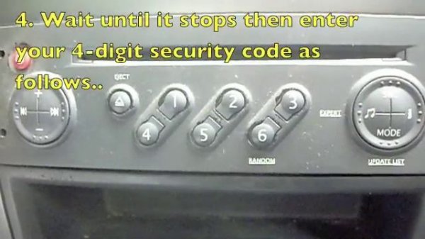 Renault Megane II Radio Fix/Reboot After Battery Replace or Power Out - Enter Code with no Display!