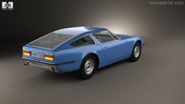 Maserati Indy 1969by 3D model store Humster3D.com смотреть онлайн