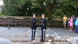 Арлингтонское национальное  кладбище ,смена почетного караула  4K. Arlington  National cemetery